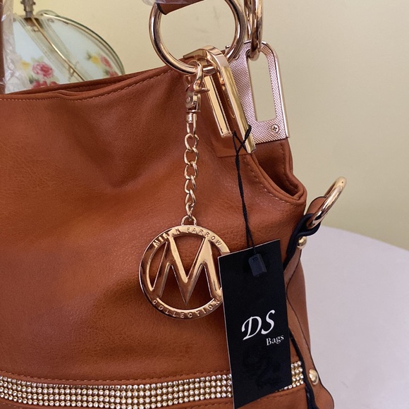 Taupe satchel bag - Picture 4 of 5